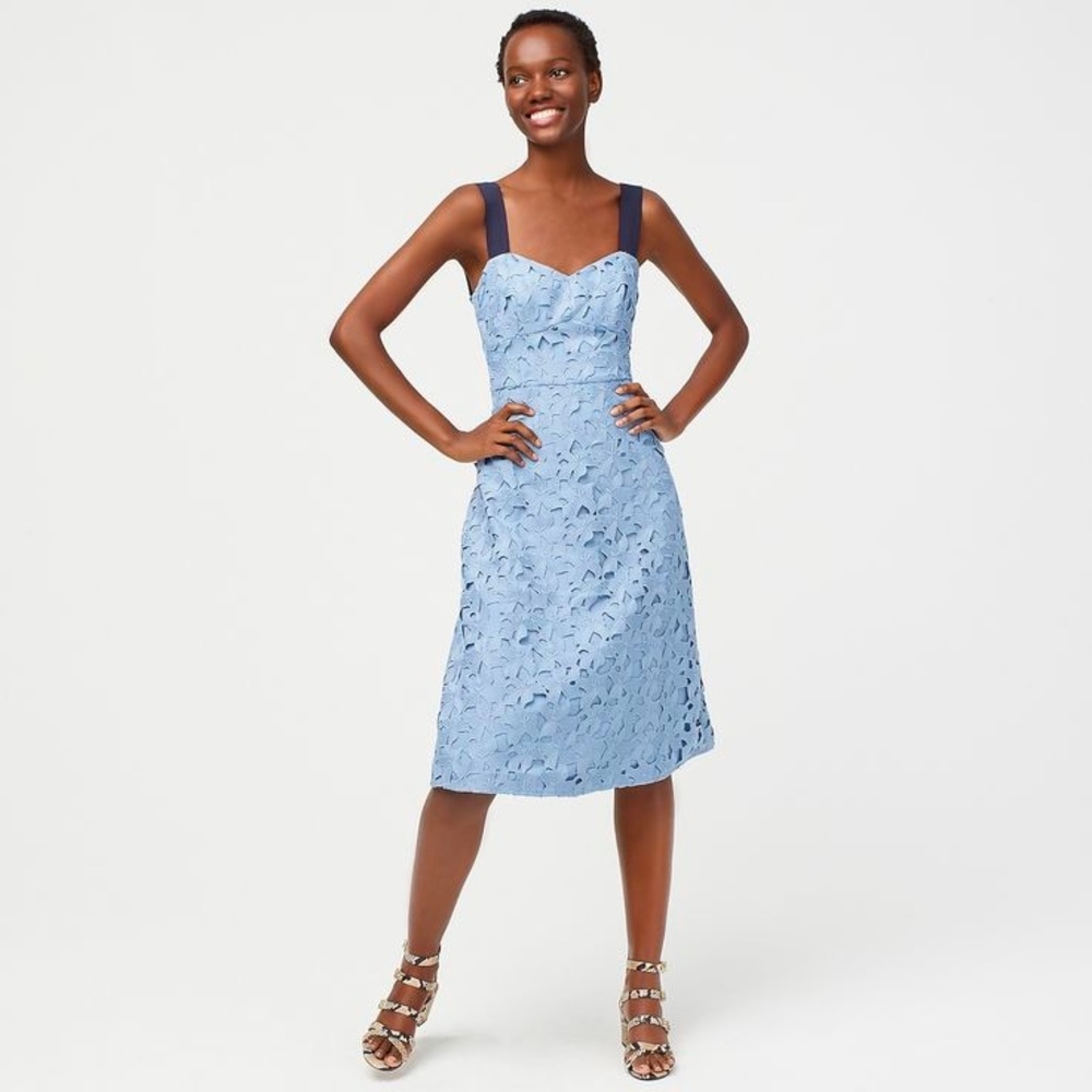 JCrew lace midi dress- perfect condition